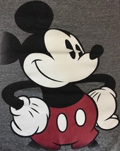 Disney Mickey Mouse V-Neck T-Shirt Grey Black Red White Cap Sleeves Thai... - $17.82