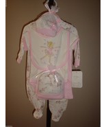 New Kyle &amp; Deena 6 Piece Baby Girl Ballerina Theme Gift Set 0-3 Months - £27.12 GBP