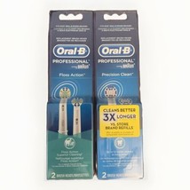 Oral-B Precision Clean &amp; Floss Action Replacement Brush Heads 2+2 - 4 Total - £14.68 GBP