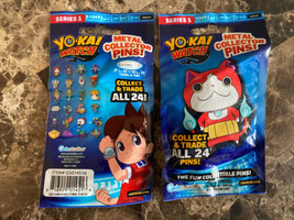 Yo-Kai Watch Metal Collector Pins Series 1 Lot of 2 Blind Packs Bags NEW SEALED - £8.56 GBP