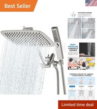 All Metal 12" Dual Shower Head Combo | Rain Shower Head | Handheld Showe... - $200.91