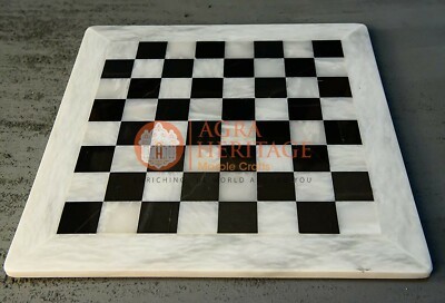 12&quot; Marvelous Inlaid Chess Top Coffee Table Mosaic Gemstone Art Columbus... - $198.60