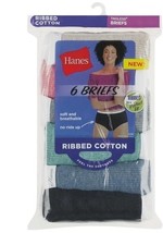 Six (6) HANES ~ MEDIUM (6) ~ Multicolor BRIEF ~ Pre-Shrunk Tagless Ribbe... - $25.00