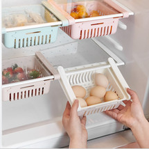 Refrigerator Storage Basket Stretchable Multifunction Kitchen Refrigerator Stora - £11.39 GBP+