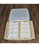 Tupperware 16 Deviled Egg Tray Keeper Carrier Container 723-1 - $13.56 CAD