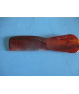 VINTAGE COMB &amp; SHOE HORN BROWN CELLULOID PERFECT FOR PURSE/SUIT CASE 5-1... - €5,94 EUR