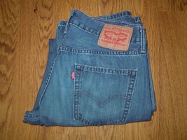 Levis 514 Mens Blue Jeans 33x32 Straight Medium Wash Denim - $34.99