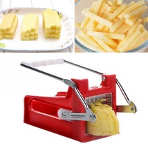 Kitchen gadgets 2 Blades Potato Cutter Chopper Stainless French Fries Slicer for - £36.14 GBP