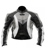 Biker Sports Black &amp; Grey Men’s Moto Leather Jacket - $159.99