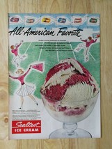 Vintage 1951 Sealtest Ice Cream Football Full Page Original Color Ad  921 - £5.24 GBP