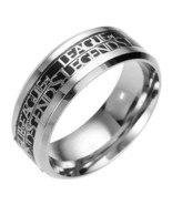 8mm League of Legends Ring Black Carbon Fiber Titanium Steel Engagement ... - £18.42 GBP