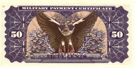 US MPC 50 Cents 1969 Series of 692 Plate # 84, Vietnam War, Man w/ Roman... - $66.00
