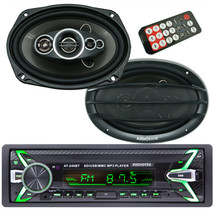 Audiotek Bluetooth Car Stereo Digital Media Receiver +2x Audiobank 6&quot;x9&quot;... - $135.99