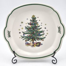 Vintage NIKKO Christmastime 10&quot; Serving Tray/Plate NIKKO Happy Holidays ... - £14.69 GBP