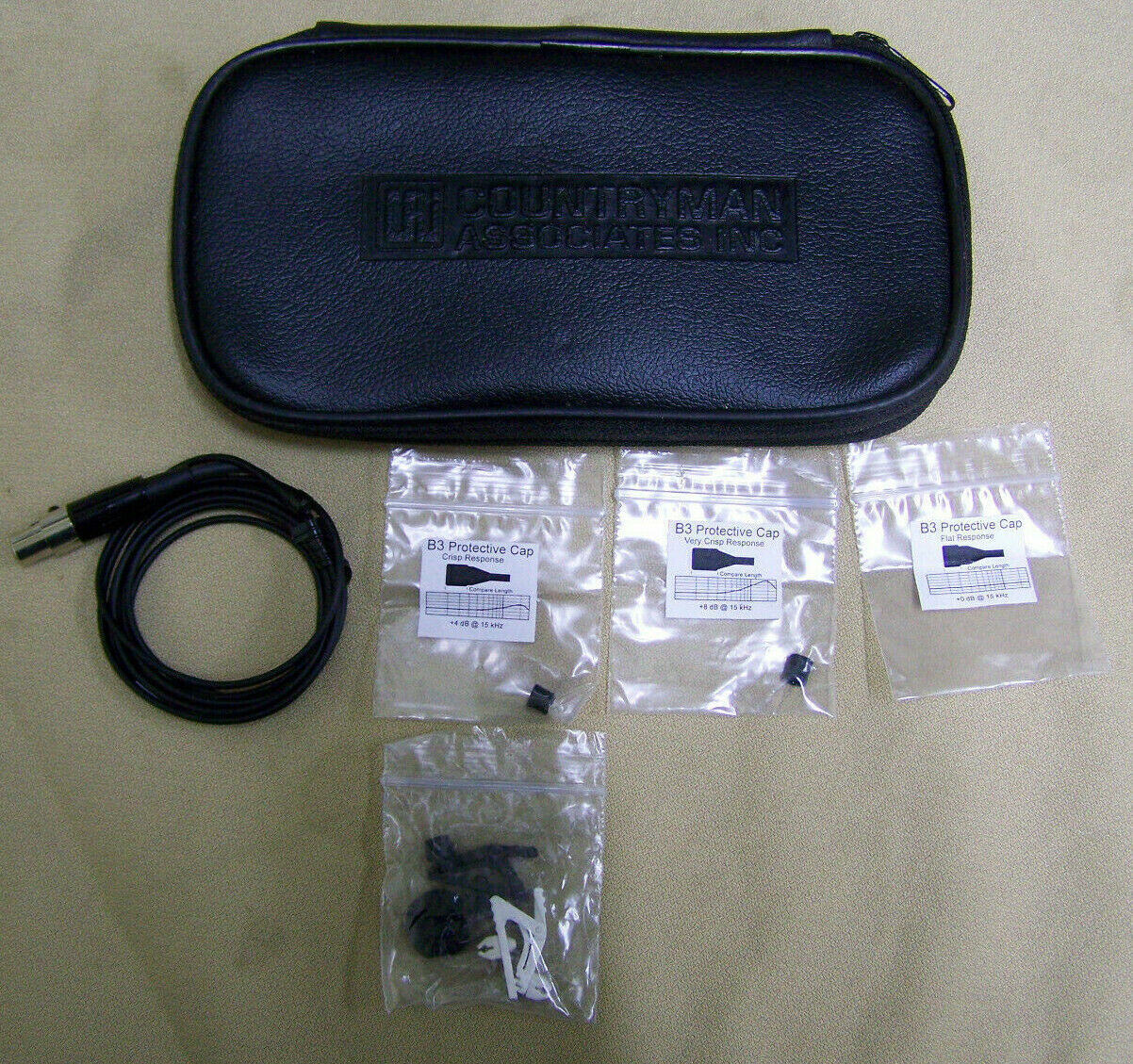 Countryman B3 Omnidirectional Lavalier Microphone  Black for EV Telex Wireless - £155.74 GBP