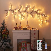 Lighted Willow Vines Lights For Home Decor, 6Ft Christmas Swags Decoration Indoo - £43.49 GBP