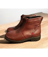NEW Marc Joseph Brown Leather Women&#39;s Girl&#39;s Boots Shoes Size 5 Zippered - $21.57 CAD