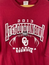OU Sooners T Shirt Size XL Adult Mens Red 2013 AT&amp;T Cotton Bowl Oklahoma Cotton - £26.30 GBP
