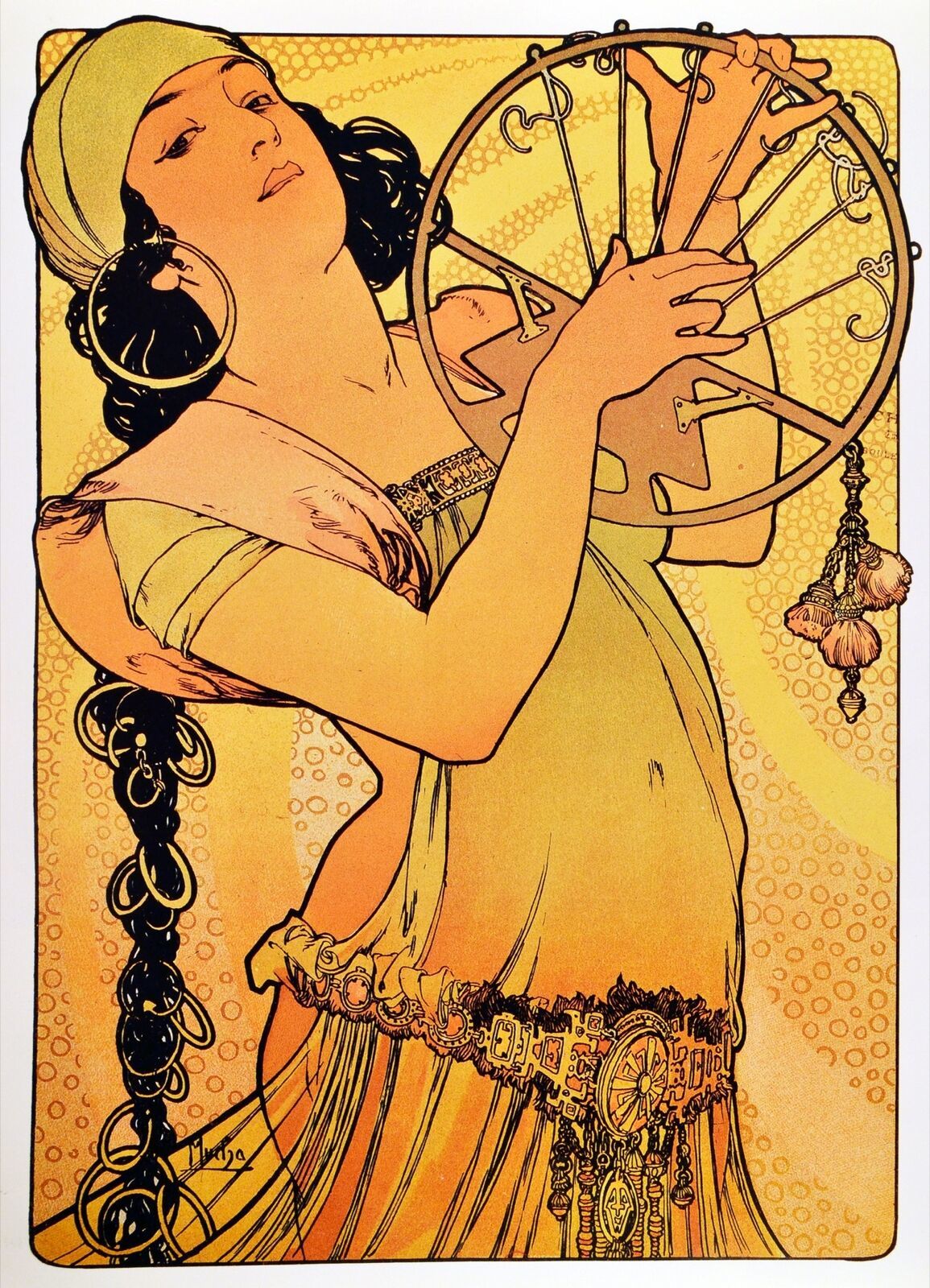 Primary image for Decor Poster.Interior design Art Nouveau.Mucha French Nymph.6233