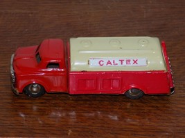 Vintage Caltex Texaco Tin Toy Friction Tanker Truck - €47,64 EUR