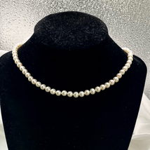 ARK Beautiful Classy Natural Pearl Choker w/ Sterling  Clasp - £59.35 GBP