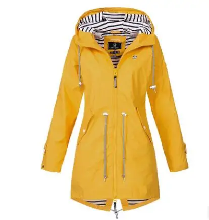 Solid Color Women&#39;s Rain Jacket Coat 2021 Winter Outdoor Hi Jackets Female Water - £114.15 GBP
