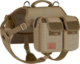 Dog Hiking Backpack, Dog Pack For Medium Large Dogs, Hoppy Camper 3.0 Dog Saddle - $45.99