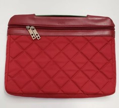 Knomo Laptop Sleeve Bag 13” Nylon red quilted Leather - £23.50 GBP