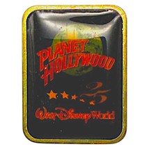 Vintage 1991 Planet Hollywood Pin Collectible Gold &amp; Black Rectangular L... - $9.60