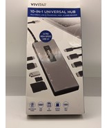 NEW - Vivitar 10-in-1 Universal Hub, USB C, HDMI, Charging, Card Reader - $20.85 CAD