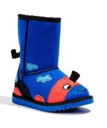 Boys Boots Winter Blue Dinosaur Toddler Jumping Beans Midcalf Side Zippe... - $14.85