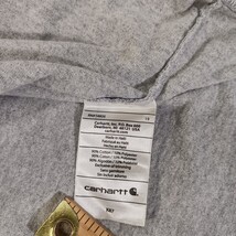 Carhartt K87HGY Men's Gray Pocket Cotton Blend Short Sleeve T-Shirt Size 2XL XXL image 4
