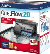 Aqueon QuietFlow LED Pro Aquarium Power Filter - 30 gallon - £38.44 GBP