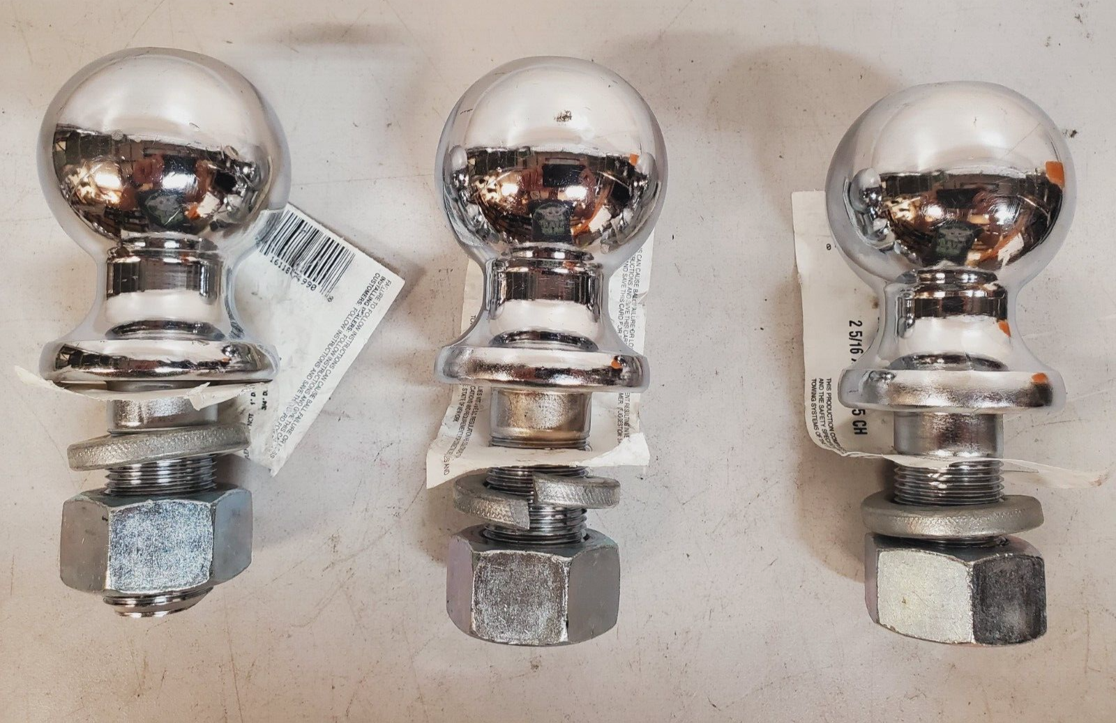 3 Quantity of Reese Trailer Hitch Balls 2-5/16&quot; | 6000 Lb | 74990 (3 Qty) - $47.15