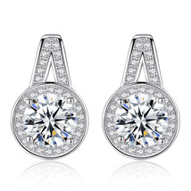 S925 Silver Moissanite Earrings Set for Women - £4.71 GBP