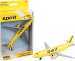 5.75 Inch Airbus A320 Spirit Airlines Diecast Model APPROX 1/257 Scale - $19.79