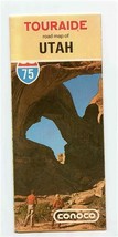 Conoco Touraide Highway Road Map of Utah Gousha 1975 - $11.88
