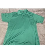 Peter Millar Shirt Mens 2XL Golf Polo Short sleeve Green  XXL Cotton - £17.63 GBP