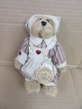 NOS Boyds Bears Plush Heart Nurse Bailey and Friends Pinstripe Dress B80 H - £28.80 GBP