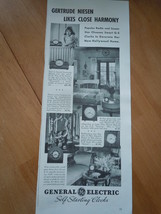 Vintage General Electric Self Starting Clocks Print Magazine Advertiseme... - $4.99