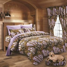 1 pc Lavender Camo Woods Twin Comforter (No Sheets or pillowcase) - £45.79 GBP