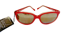 Sunglasses SOLA  Lion in the Sun Red New Old Stock NOS with Tag 73134 USA - £35.92 GBP