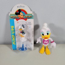 Disney Donald &amp; Daisy Duck Action Figure Shirt Bracelet Arms Move &amp; Jump Up New - £10.15 GBP