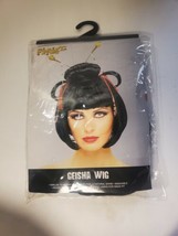 GEISHA WIG black bangs china girl japanese asian womens adult halloween costume - £17.63 GBP