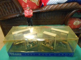 Collectible Nascar Race Cards Traks 1991 Dale Earnhardt &amp; Free Dale Jr. Figure - £7.56 GBP