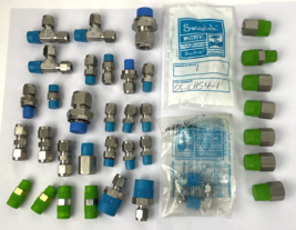 Swagelok Stainless Steel Compression Fitting Lot 316 SS 37 PIECE LOT - $208.17 CAD