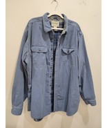 Vintage Ll Bean Chore Button Shirt Men’s 3XL XXXL Blue Flannel Lined Wor... - €28,62 EUR