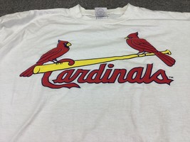St. Louis Cardinals T Shirt White Long sleeve Delta Pro Weights tag XL X-Large - $12.82