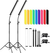 Led Video Light Stick Wand Kit For Live Streaming, Portraits, And Vlogs ... - £128.75 GBP