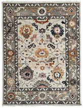 EORC Buy Hand-Knotted Wool Beige Oriental Classic Mahal Rug Online - £1,974.40 GBP